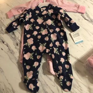 Hudson Baby Fleece Footed Pajamas Set NTW